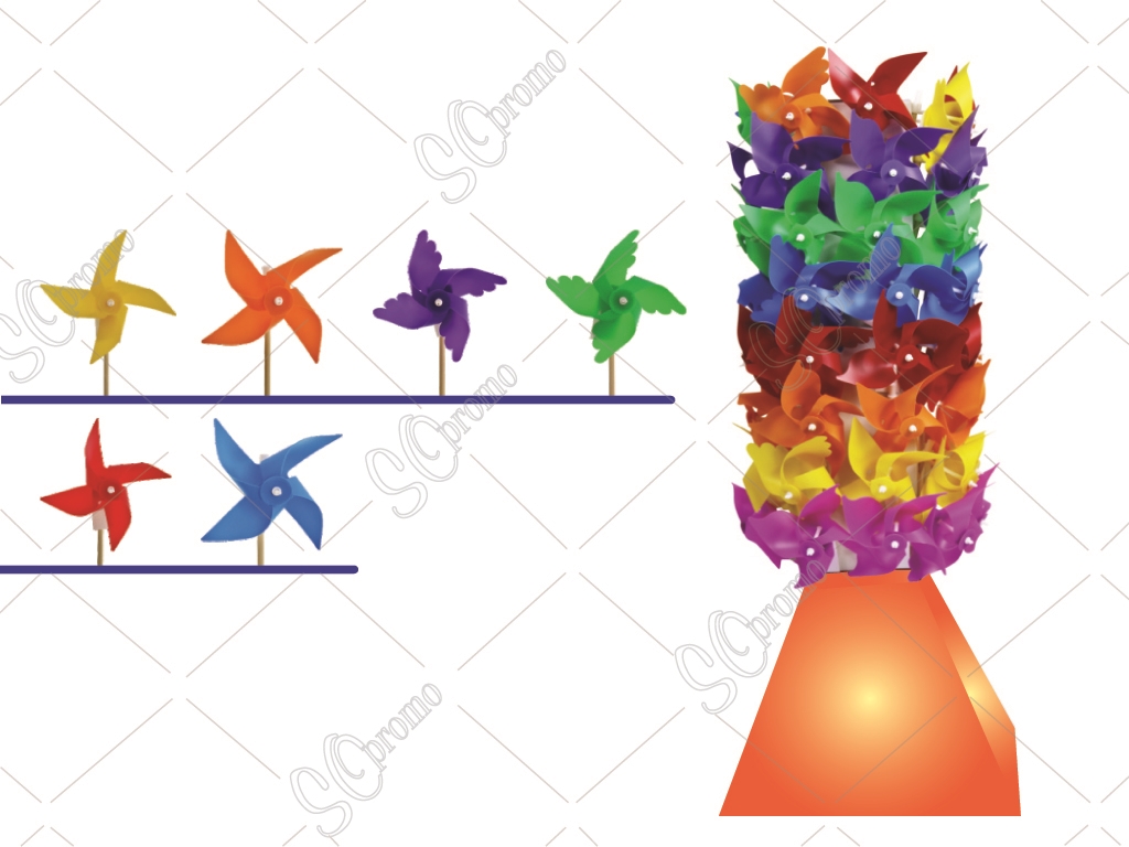 Gök Kuşağı Modeli Rüzgar Gülü